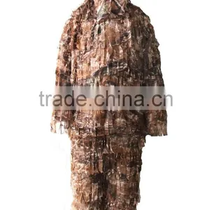 3-D Leaf Camo Camouflage Suit Hunting Clothing Ghillie Suit thumbnail-1