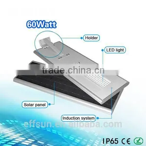 Aluminum Die Casting IP65 Outdoor Solar Street Light, All in One Street Lighting thumbnail-2