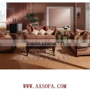 Recliner Sofa Mechanism Antique Wood Sofa Frame High End Restaurant Furniture thumbnail-1