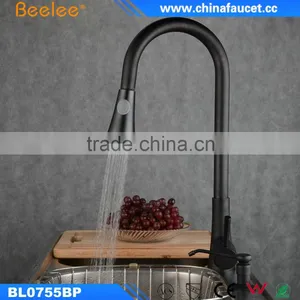 China Kitchen Faucet ORB Pull Out Black Faucet Hot Water Mixer thumbnail-5