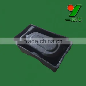 Black Color Recycled Paper Pulp Tray, Molded Paper Pulp Tray for Portable Mouse thumbnail-1