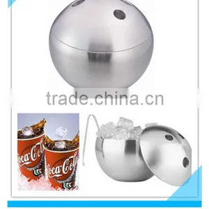 Bowling Bowl Shape Double Walls Ice Bucket thumbnail-1