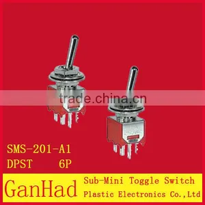 6 Pin Sub Mini Toggle Switch 3-way and 2-way.ON ON ON&ON OFF ON thumbnail-1