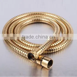 Golden Brass Plated Stainless Steel Shower Hose thumbnail-1