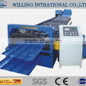 Corrugated Iron Roofing Sheet Roll Forming Making Machine Made in China thumbnail-1