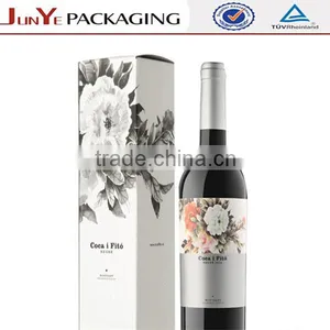 Patterned Recycled Folding Wine Paper Box thumbnail-1