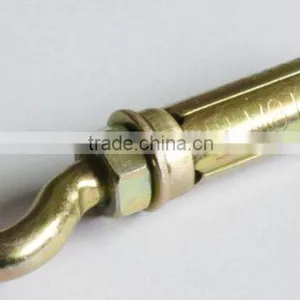 Carbon Steel Hook Bolt Sleeve Anchor Yellow Zinc thumbnail-2