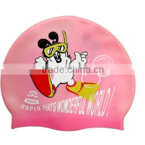 Children Swiming Caps, Swimming Pool Caps, Junior Swim Caps With Good Design thumbnail-1