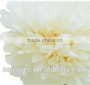 Tissue Paper Pom Poms Flower Ball for Indian Wedding Decoration Pots Quality Choice thumbnail-5