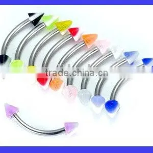UV Acrylic Eyebrow Ring thumbnail-1