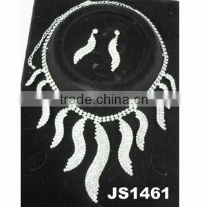 2014 Pakistani Rhinestone Necklace Earring Set Bridal Jewelry Set thumbnail-2