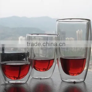 400ml Double Wall Borosilicate Glass Bottle thumbnail-1
