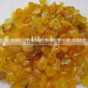 Medium Yellow Agate Tumbled Stone thumbnail-1