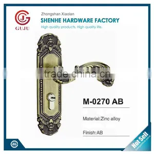 External Pull Handle Main Door Lock Entry Set Cylinder Lock thumbnail-4