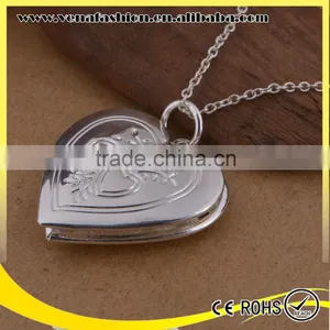 Heart Plated 925 Snake Thick Silver Chain Necklace Patterns thumbnail-4
