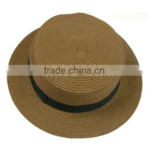 Custom Promotional Straw Boater Hat thumbnail-2