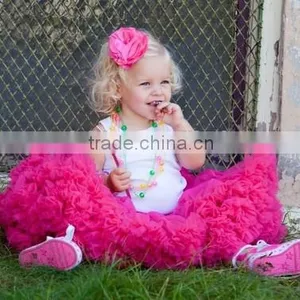 2015 Yiwu Factory Hot Sale Persnickety Girls Dancing Mini Skirts New Design Pettiskirt Baby Girl Ruffle Tutu Ballet Pettiskirt thumbnail-5