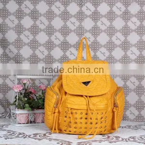 Fashion Lady pu Backpack With Studs thumbnail-1