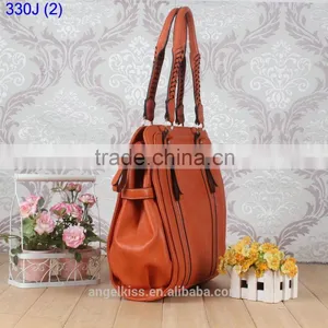 Nine Western Front Double Zip Pure Color Handle Bag Tote Bag Shoulder Bag thumbnail-2