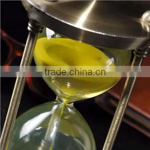Decorative 15/30 Minutes Colorful Metal Sand Timer Hourglass Creative Art Craft Hour Glass Quality Choice thumbnail-2