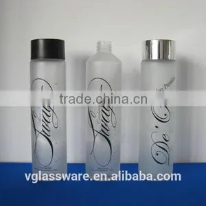 Frosted Water Glass Bottle thumbnail-1
