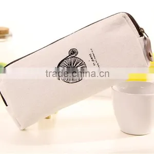 Fashion Retro Canvas Pencil Pen Case Cosmetic Makeup Coin Pouch thumbnail-6