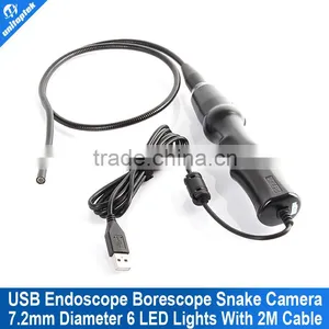 Endoscope Pipe Inspection Camera 2M USB 6 LEDS Flexible IP67 Waterproof Camera thumbnail-1