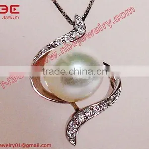 925 Silver Pearl Pendant Designs thumbnail-1