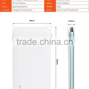 2016 Unique Design Golf -L5 Ultra Slim Mobile Portable Battery Charger, 5000mAh Micro Charging Leather Power Bank With USB thumbnail-4
