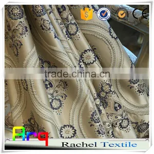 Luxury Curtain Fabric Villa Using Floral Pattern Design Arabic Jacquard Curtain Style thumbnail-5