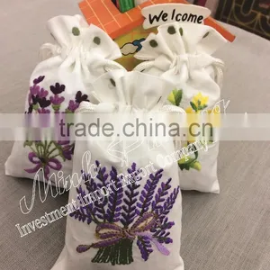 Size 10x15 cm Spa Sachet Flower Hand Embroidery Cloths Fragrant Bag thumbnail-2