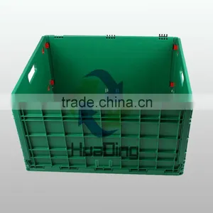 High Quality Handle Foldable Large Plastic Moving Crateslid thumbnail-4