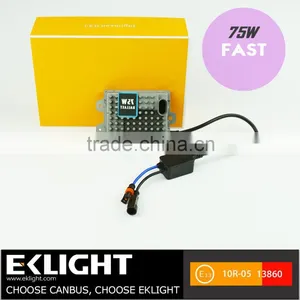 EK Q7F Special Design Super Slim Fast Start 12V 75W HID Canbus Ballast Coversion Kit thumbnail-1