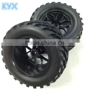 Car Tyres Toys Wheel Complete (2) Sets Size 130x65mm for Car 1/10 thumbnail-2