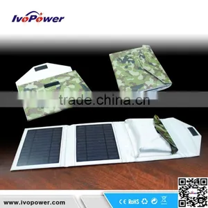 Universal 7W Monocrystalline Portable Foldable Solar Panel Charger thumbnail-1