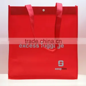 Non-Woven Two-Tone Shopper Tote Bag thumbnail-1