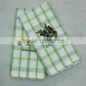 2013 New Design Embroidery Waffle Weave Kitchen Towels Waffle Tea Towels thumbnail-1