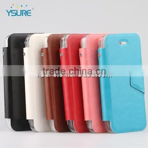 2016 Hot Sale Fashion Style PU Leather Cases for Iphone5 SE With TPU Cases Holder and Stand thumbnail-4