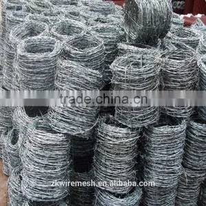Zinc Coated 4 Barbed Points 14 Gauge High Quality Barbed Wire ( Factory ) thumbnail-5
