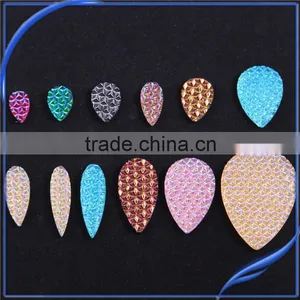 Moissanite Wholesale 2015 New Drop Silver Button With Whole Resin Stone thumbnail-6