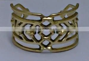 Indian Brass Metal Fashion Bangle Bracelet Punched Holes thumbnail-4
