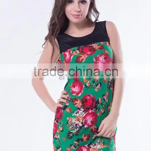 Hot Wholesale Cheap Women Korea Summer Fashion Dress thumbnail-2