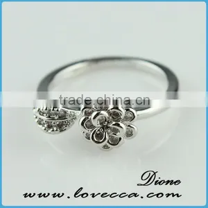 2015 Fashion Jewelry Ring!latest Weddingring Design!micro Pave Diamond Setting Ring-wedding Silver Ring Wholesale Jewerly thumbnail-1