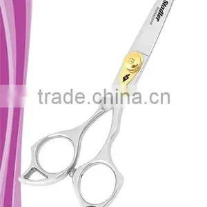 Carrara Hair Styling Shear 6 Inch Removable Finger Rest Adjustable Gold Tension Dial Mirror Finish thumbnail-1