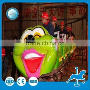 Electric Worm Train!Amusement Park Mini Kids Toy Wacky Cheap Manufacturers Worm Roller Coaster Rides for Sale thumbnail-3