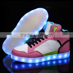 2016 The Latest High Neck Shoes For Men LED Light Up Shoes thumbnail-6