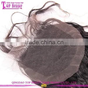 Wholesale Factory Price Two Tone Lace Closure Piece Natural Curly Ombre Hair Extension Lace Closure Front Piece thumbnail-5