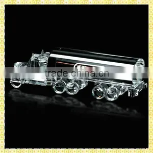 Handmade Engraved Crystal Oil Tanker Model For Business Annual Souvenirs thumbnail-1