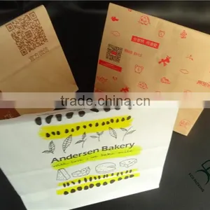 Wholesale Price Take Away Food Grade Kraft Paper Bag for Fast Food thumbnail-2