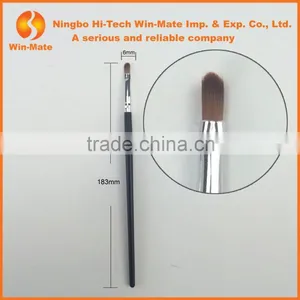 Newest Makeup Tools Top Quality Synthetic Hair Wooden Handle Angled Eyebrow Brush thumbnail-1